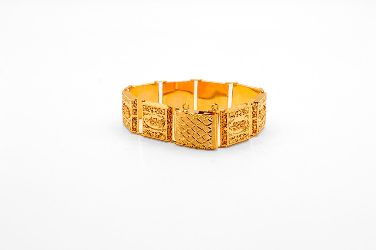 21K Gold Rose Bracelet