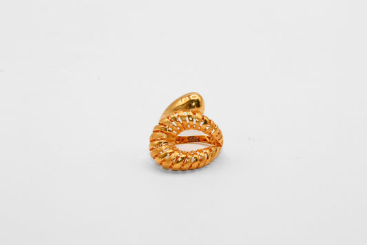 21K Gold Swirl Ring