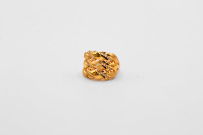 21K Gold Wide Twist Ring