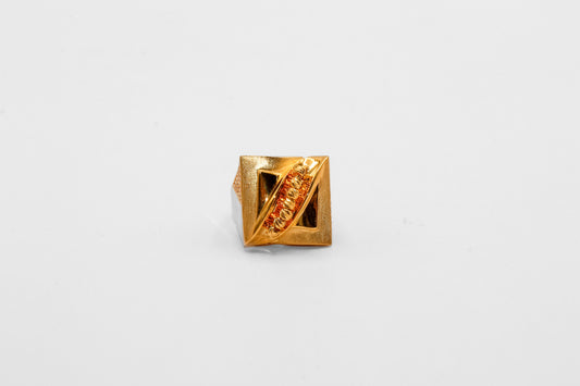21K Gold Square Ring