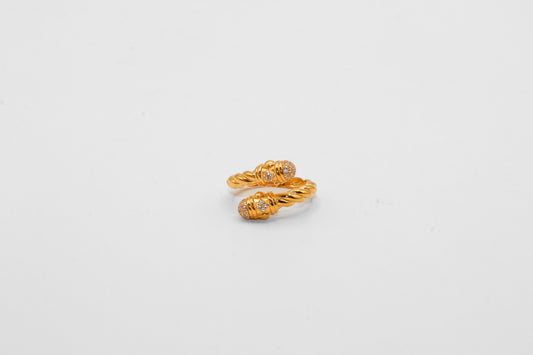 21K Gold Twist Ring