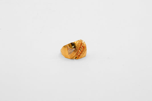 21K Gold Square Design Ring