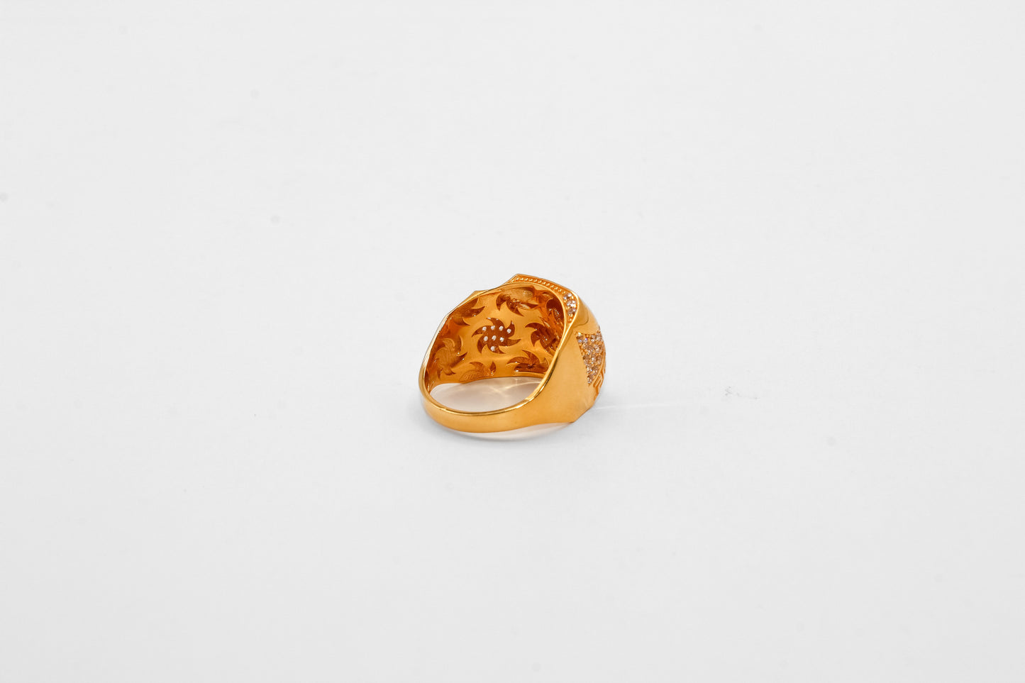 21K Gold Square Design Ring