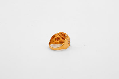 21K Gold Square Design Ring