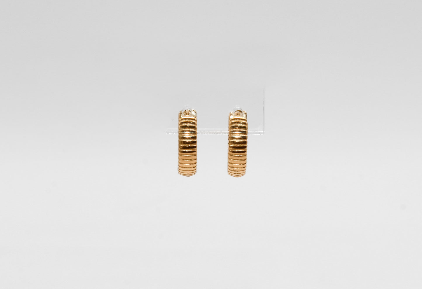 18K Gold Mini Huggies Earrings
