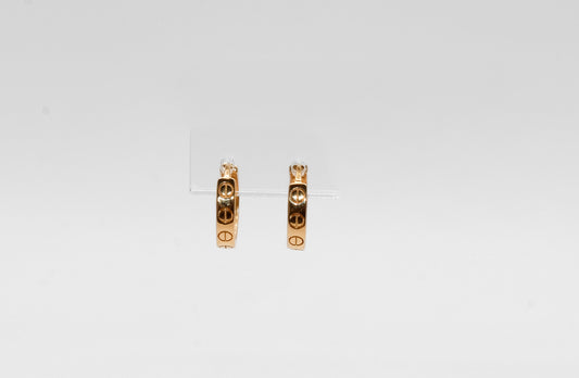 18K Gold Mini Huggies Earrings