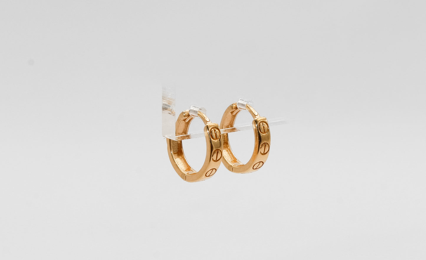 18K Gold Mini Huggies Earrings