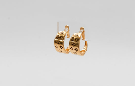 18K Gold Small Hoop Earrings