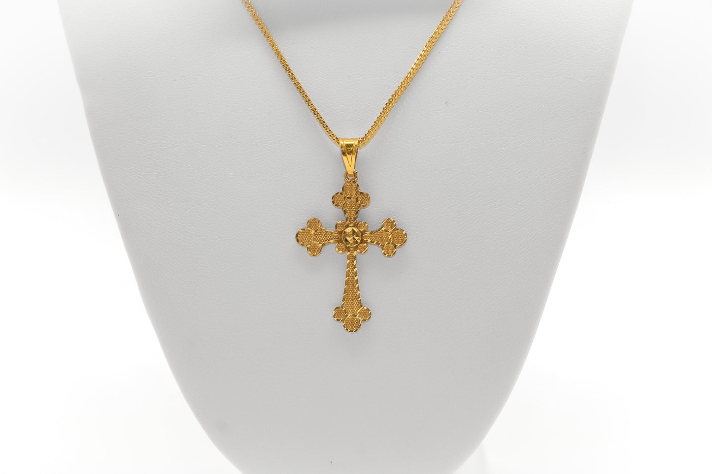 21K Gold Cross Pendant