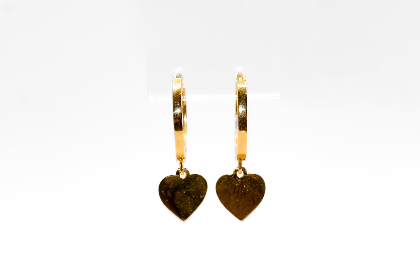 14K Gold Heart Earrings