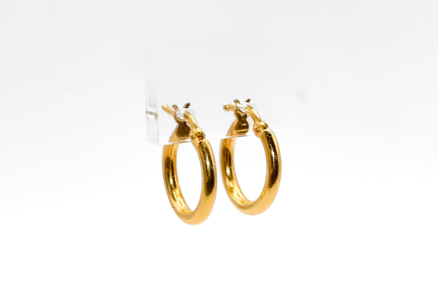 14K Gold Small Hoop Earrings