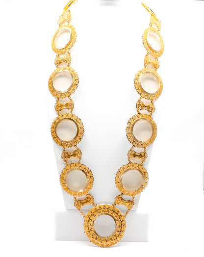 21K Gold Khamasiah 11 Coin Kladah Necklace