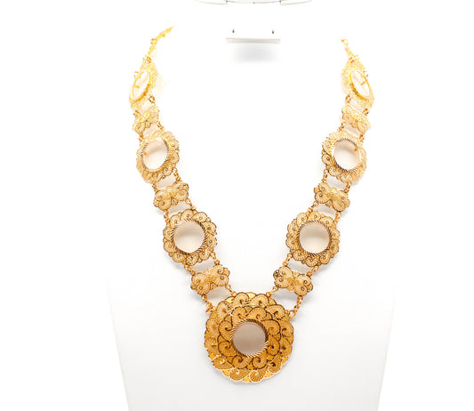21K Gold 9 Coin Kladah Necklace