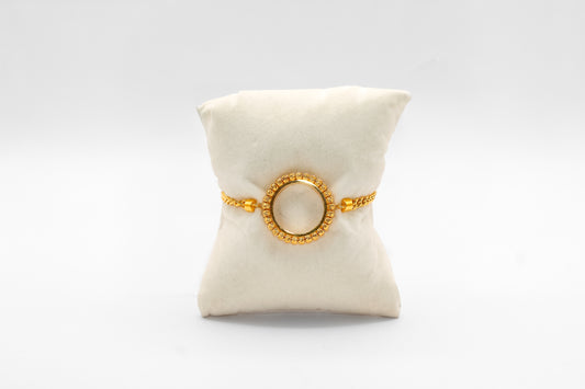 21K Gold Coin Bracelet