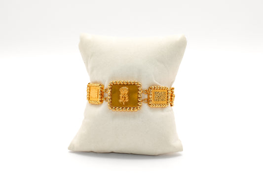21K Gold Himo Rose Bracelet