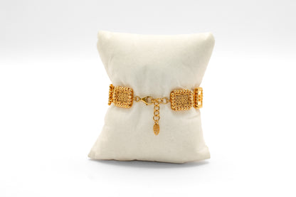 21K Gold Himo Rose Bracelet