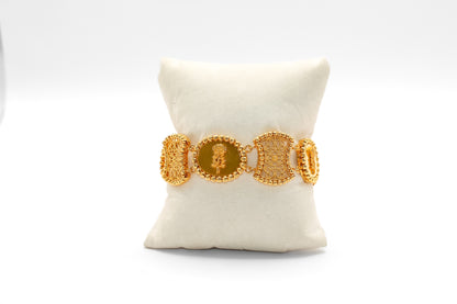 21K Gold Himo Rose Bracelet