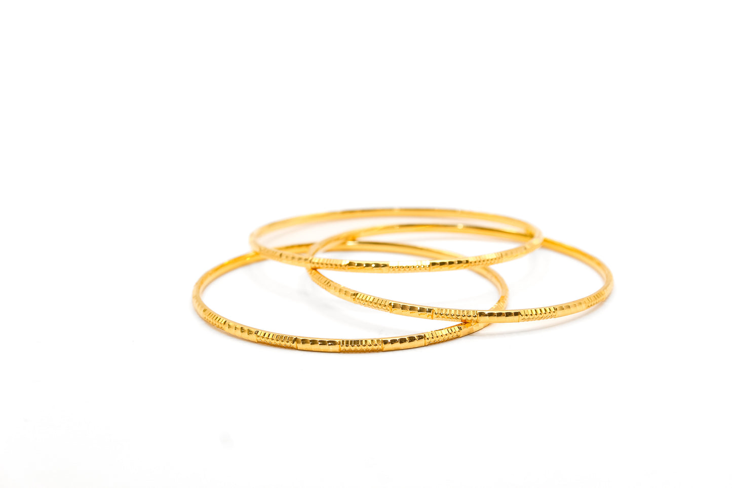 21K Gold Thin Bangles