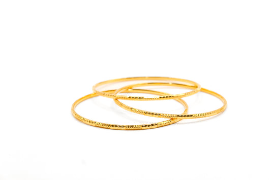 21K Gold Thin Bangles