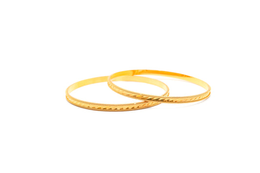 21K Gold Solid Design Bangles