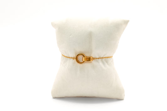 21K Gold Rings Bracelet