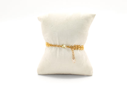 21K Gold Rose Bracelet