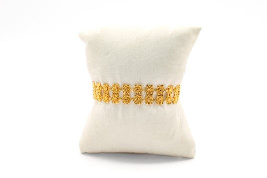 21K Gold Flower Bracelet