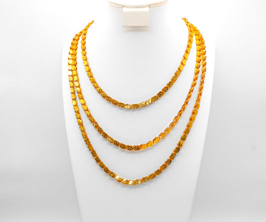 21K Gold Two Meter Halabi Necklace