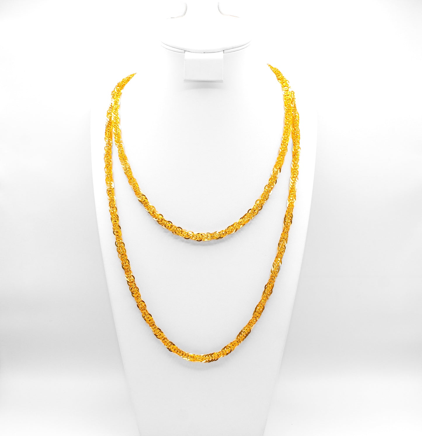 21K Gold One and Half Meter Necklace