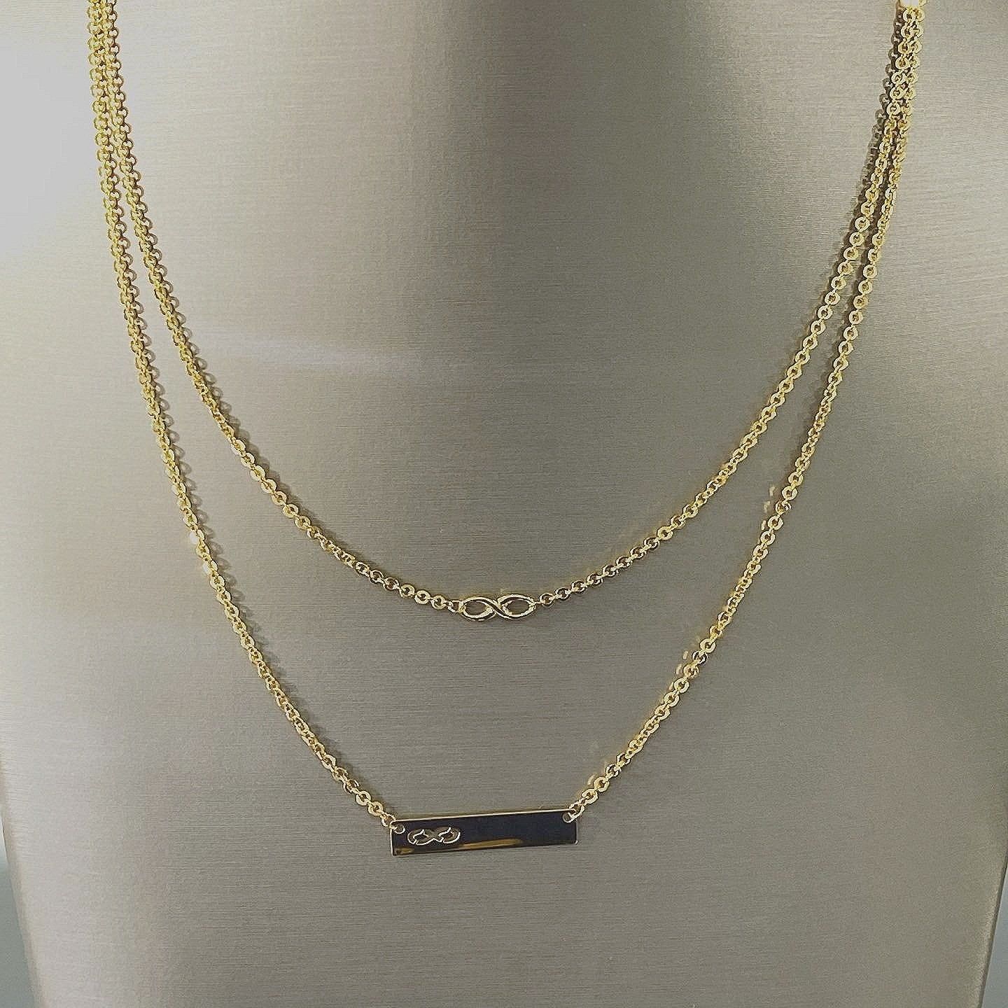 21k Gold 2 Layer Necklace