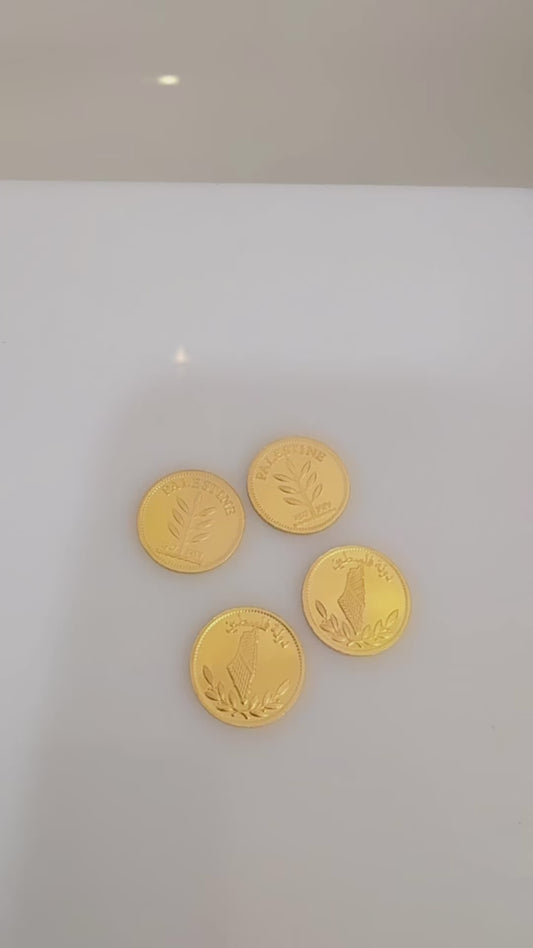 21k Gold Palestine Coin