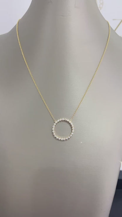 14k Gold .62 Carat Diamond Necklace