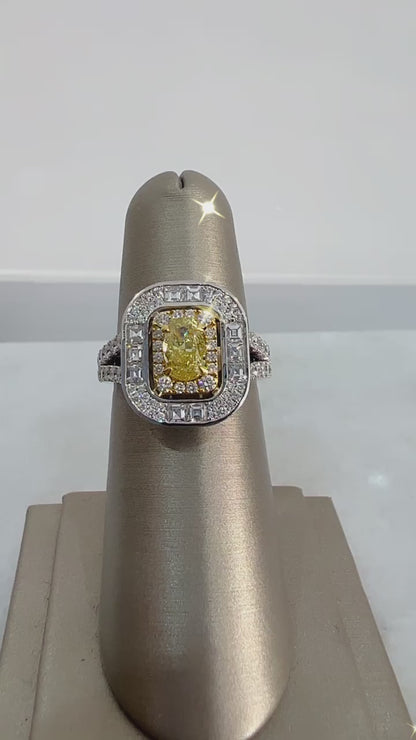 18k White Gold 1.87 Carat Diamond Ring